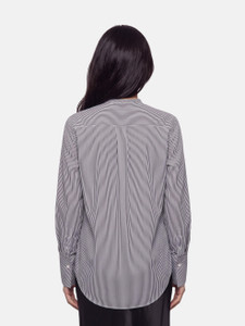 Céline Navy Button Up Striped Shirt Céline Navy Button Up Striped Shirt