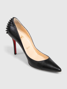 Christian Louboutin Black Leather Spiked Pumps Christian Louboutin Black Leather Spiked Pumps