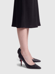 Christian Louboutin Black Leather Spiked Pumps Christian Louboutin Black Leather Spiked Pumps