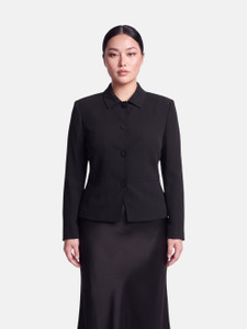 Valentino Garavani Black Mid Length Blazer Jacket Valentino Garavani Black Mid Length Blazer Jacket