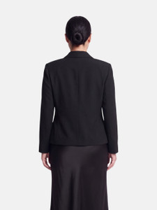 Valentino Garavani Black Mid Length Blazer Jacket Valentino Garavani Black Mid Length Blazer Jacket