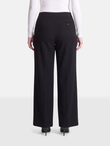 Alexander McQueen Black Wool Wide Leg Trousers Alexander McQueen Black Wool Wide Leg Trousers