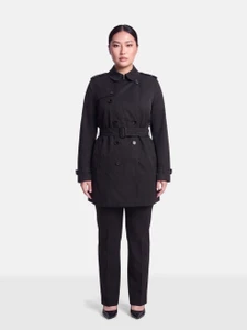 Burberry Navy Belted Trench Coat