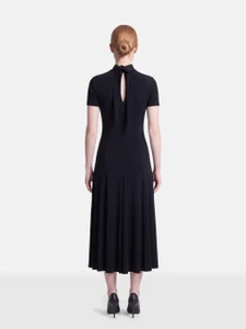 Jil Sander Navy Layered Short Sleeve Dress