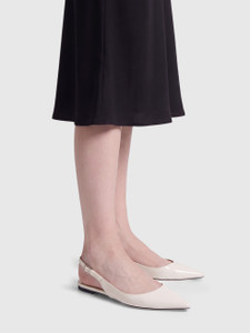 Jimmy Choo Ecru Patent Point Toe Flats Jimmy Choo Ecru Patent Point Toe Flats