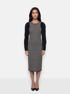 Loewe Black & White Striped Dress