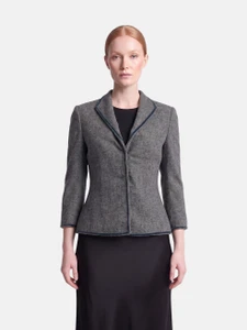 Alexander McQueen Grey Wool Single Breasted Jacket