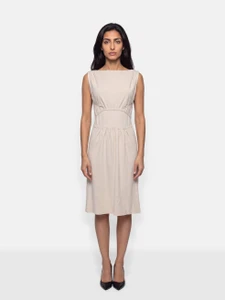 Prada Beige Knit Sleeveless Mini Dress