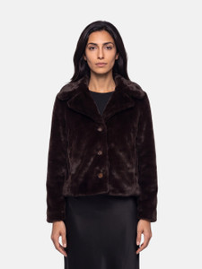 Vince Purple Faux Fur Coat Vince Purple Faux Fur Coat