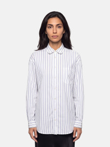 Balenciaga White & Blue Striped Shirt Balenciaga White & Blue Striped Shirt