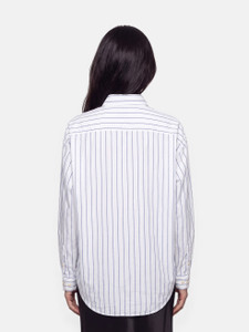 Balenciaga White & Blue Striped Shirt Balenciaga White & Blue Striped Shirt