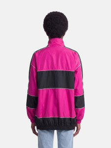 Balenciaga Fuchsia & Black Windbreaker Jacket Balenciaga Fuchsia & Black Windbreaker Jacket
