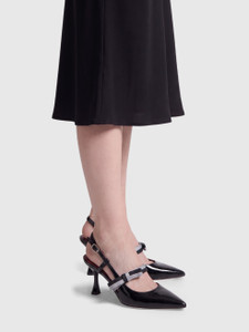 Kate Spade Black Patent Slingback Maritza Heels