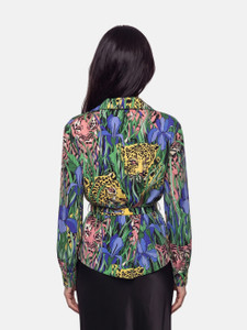 Gucci Leopard Pattern Silk Shirt Gucci Leopard Pattern Silk Shirt