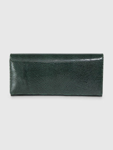 Longchamp Vintage Sapin Green Lizard Leather Wallet Longchamp Vintage Sapin Green Lizard Leather Wallet