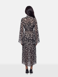 Alexandra Miro Black & White Dandelion Print Betty Gown Alexandra Miro Black & White Dandelion Print Betty Gown