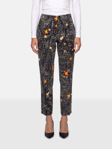 Prada Floral Drawing Print Trousers Prada Floral Drawing Print Trousers