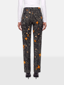Prada Floral Drawing Print Trousers Prada Floral Drawing Print Trousers