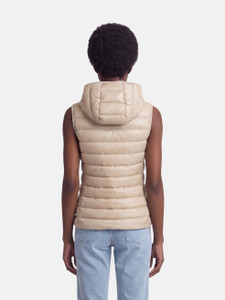 Moncler Beige Glygos Hooded Gilet Moncler Beige Glygos Hooded Gilet