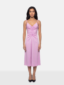 Sandro Purple Ruched Midi Dress Sandro Purple Ruched Midi Dress