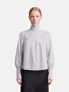 Smythe Navy & White Stripe Blouse Smythe Navy & White Stripe Blouse