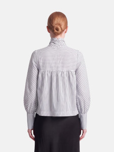 Smythe Navy & White Stripe Blouse Smythe Navy & White Stripe Blouse