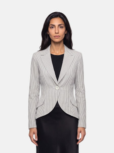 Smythe Blue Striped Blazer Smythe Blue Striped Blazer