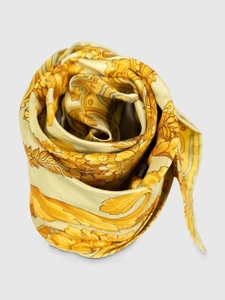 Versace Yellow & Green Scarf Belt Versace Yellow & Green Scarf Belt