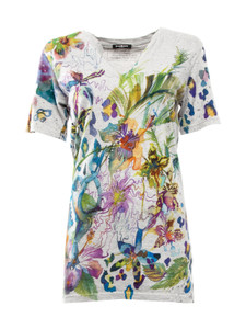 Balmain Distressed Print T-Shirt Balmain Distressed Print T-Shirt