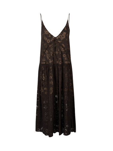 Stella McCartney Black Floral Keyhole Dress