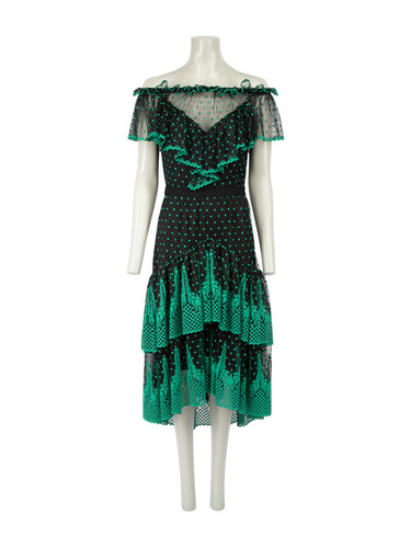 Philosophy di Lorenzo Serafini Scallop Trim Midi Dress