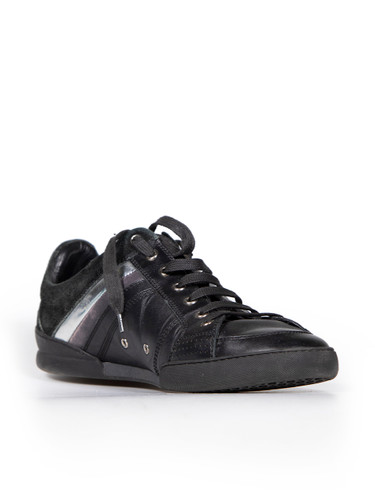 Dior Black Leather B18 Low Top Trainers