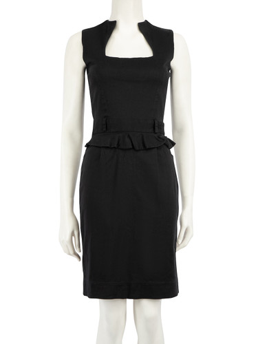 Preen By Thornton Bregazzi Black Ruffle Dress