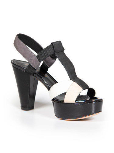 Gianvito Rossi Cross Strap Leather Heeled Sandals
