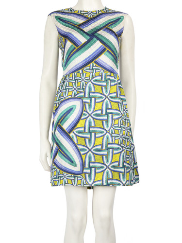 Peter Pilotto Abstract Pattern Sleeveless Mini Dress