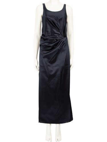 Fendi FW23 Navy Maxi Sleeveless Dress