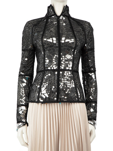 Tom Ford Mirror Embellished High-Neck Top