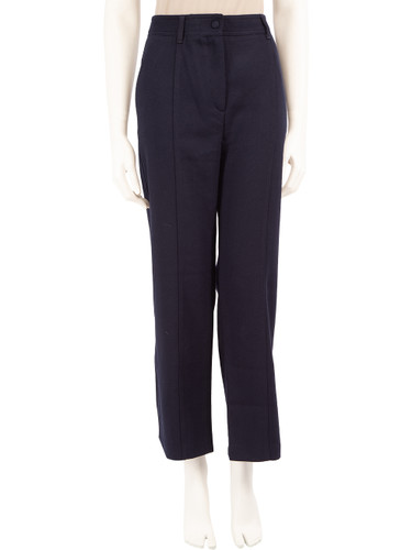 ME+EM Navy Tailored Mid Rise Trousers
