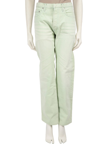 Dior Green Denim Straight-Leg Jeans