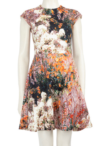 Carven Abstract Mini Skater Dress