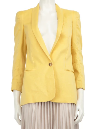 Stella McCartney Mustard Yellow Wool Suit Blazer