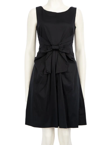 Kate Spade Black Bow Detail Mini Dress