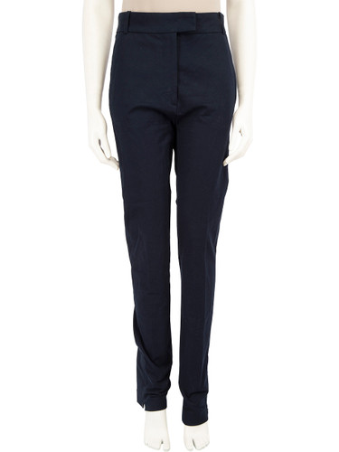 Joseph Navy High Rise Slim Fit Trousers