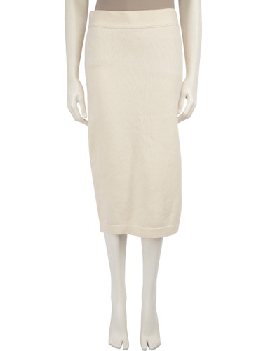 Tom Ford Ecru Cashmere Midi Skirt