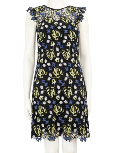 Erdem Floral Lace Dress Knee Length Dress