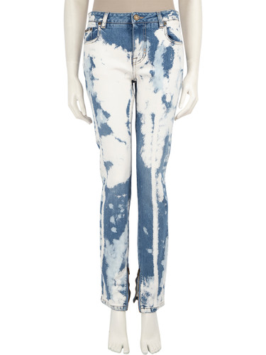 Tom Ford Blue Bleached Denim Skinny Jeans