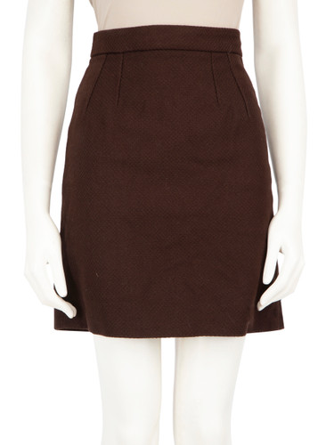 Dolce & Gabbana Brown Mini A Line Skirt