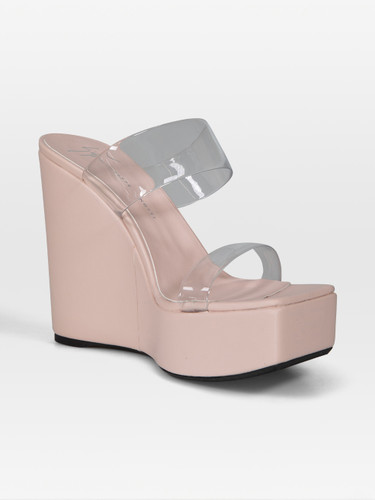 Giuseppe Zanotti Pink Transparent Meissa Plexi Sandals