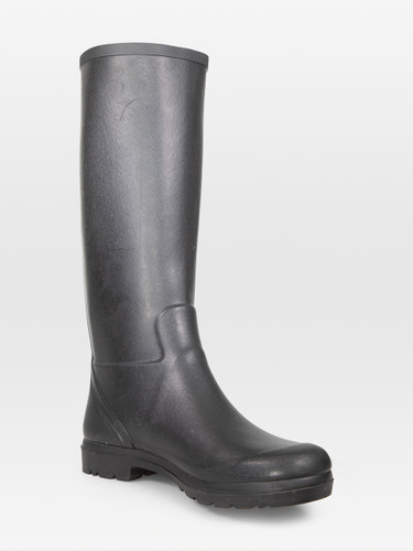 Céline Black Rubber Rain Boots