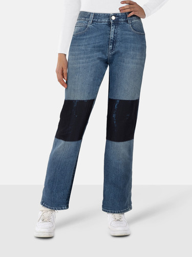 Stella McCartney Blue Sequin Patch Detail Jeans Stella McCartney Blue Sequin Patch Detail Jeans